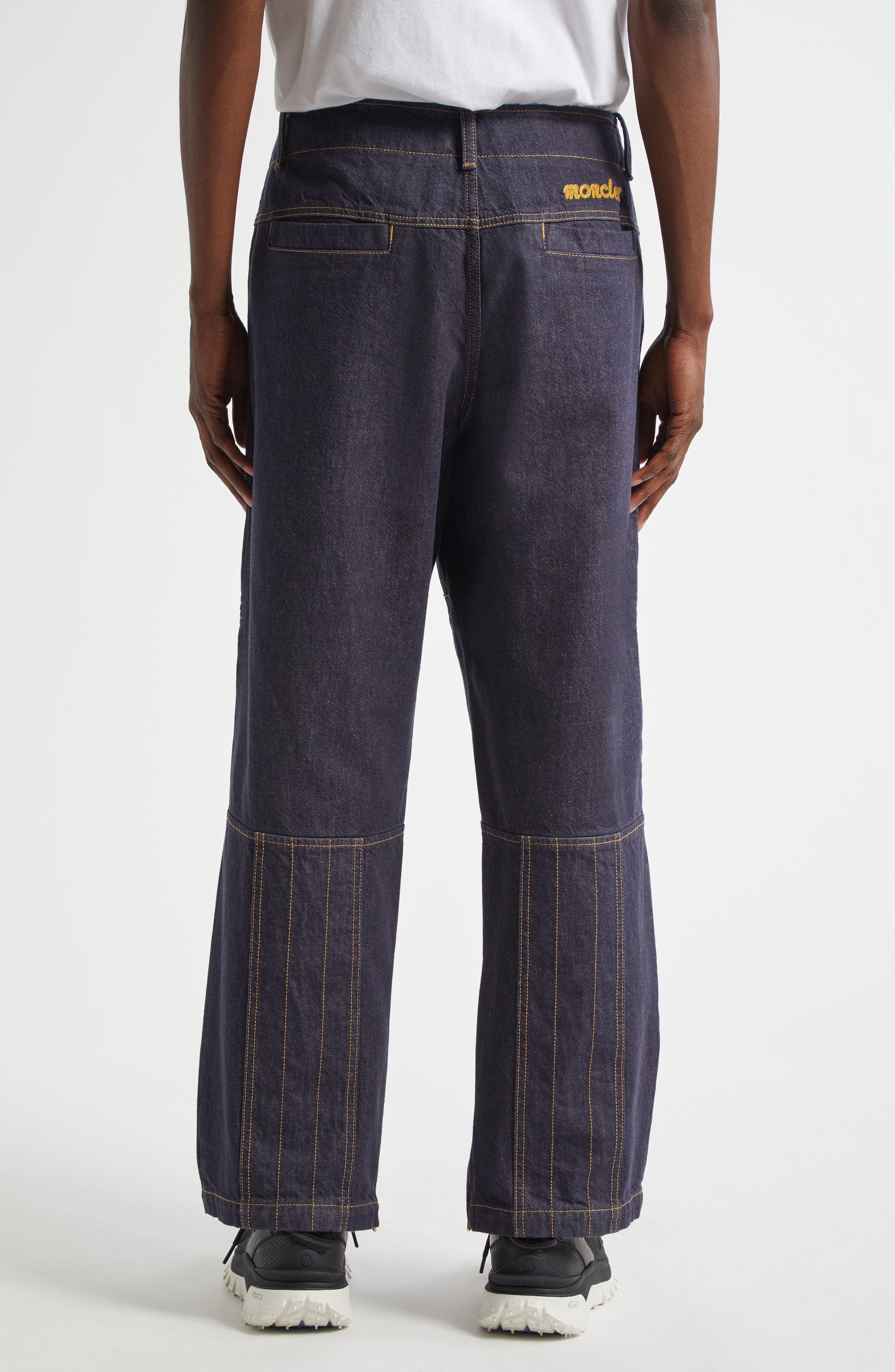 Moncler Genius x Mercedes-Benz by Nigo Zip Hem Cargo Jeans in 77A - 3
