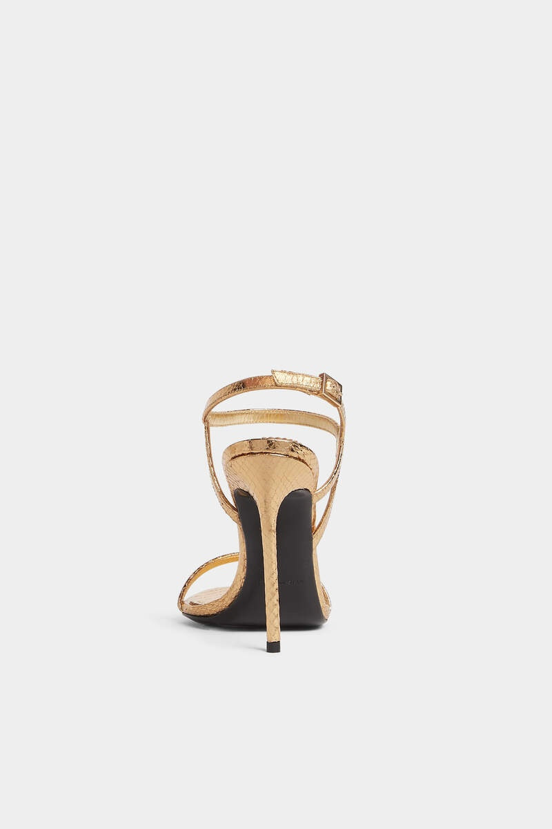 DSQUARED2 DOUBLE D HEELED LEATHER SANDALS outlook