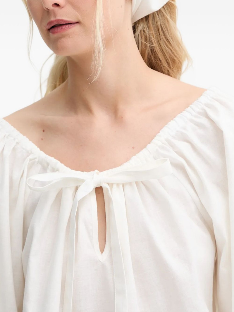 tie ruffle blouse 4