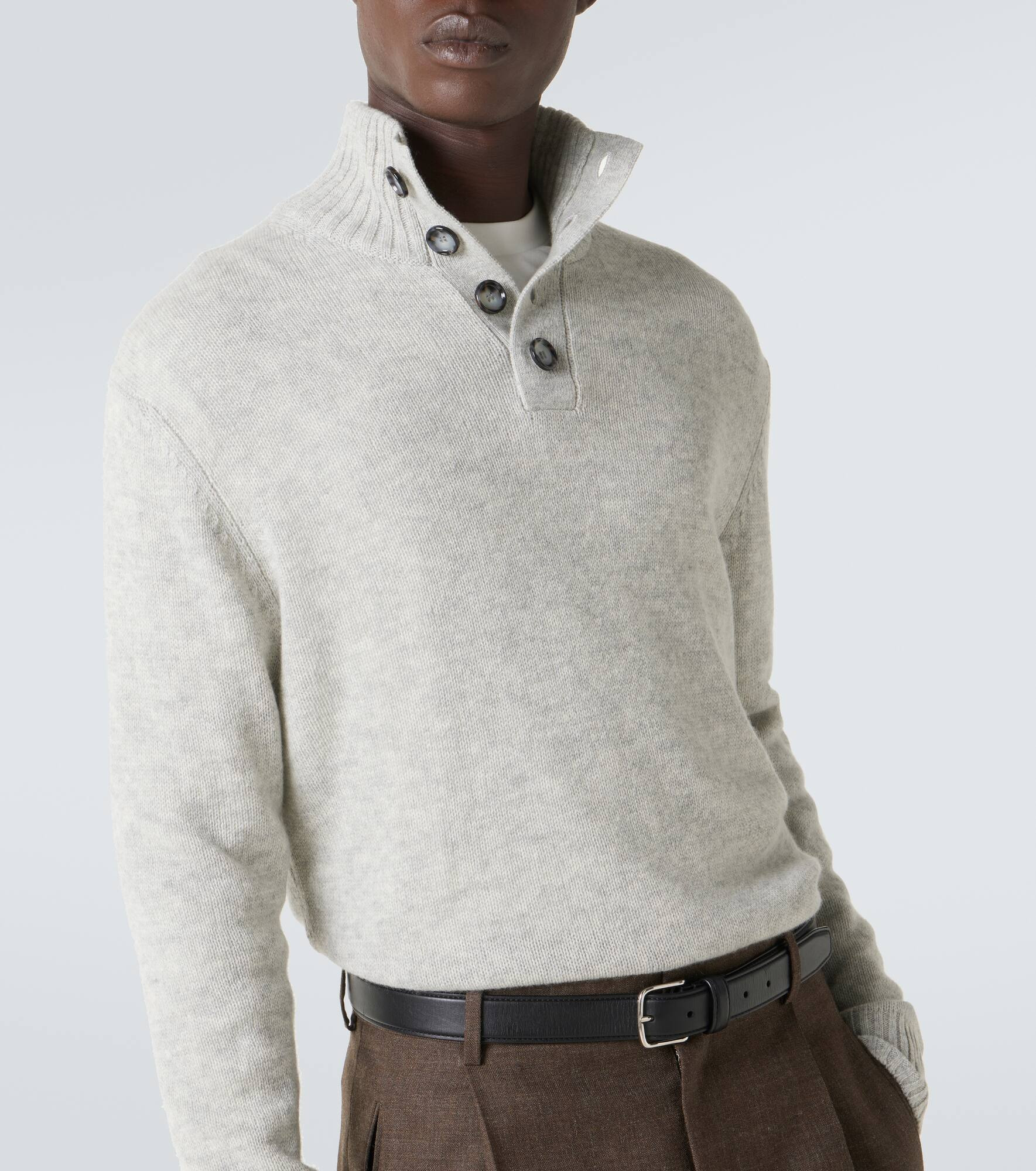 Wool and cashmere turtleneck sweater - 6