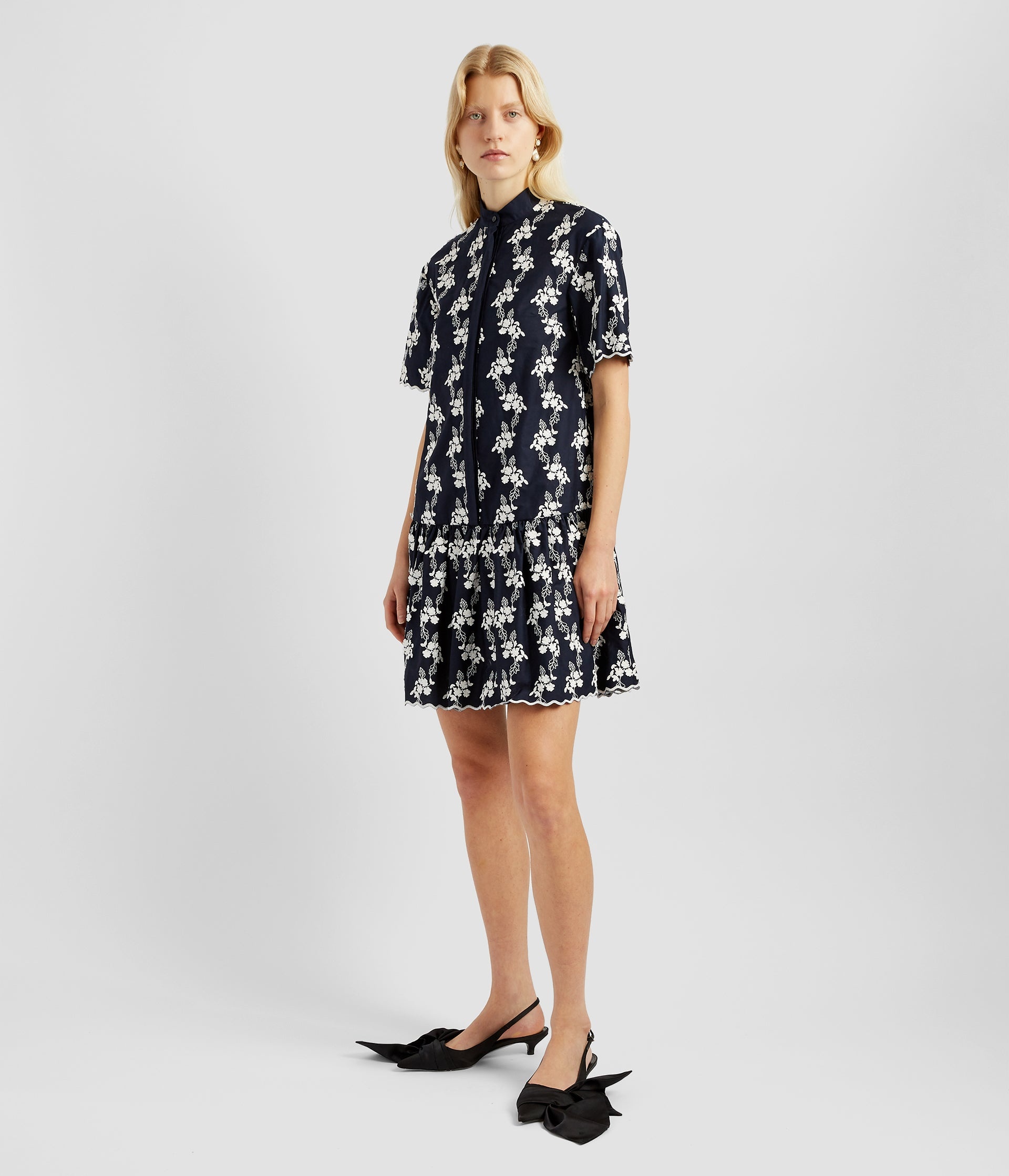 BUTTON DOWN MINI DRESS - 4
