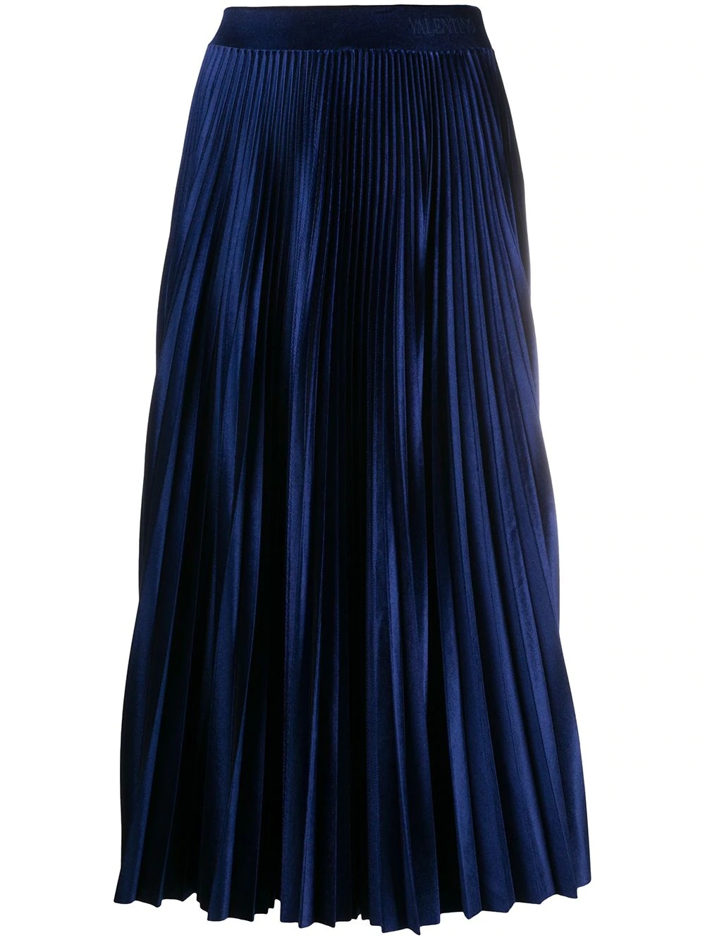 pleated mid-length skirt - 1