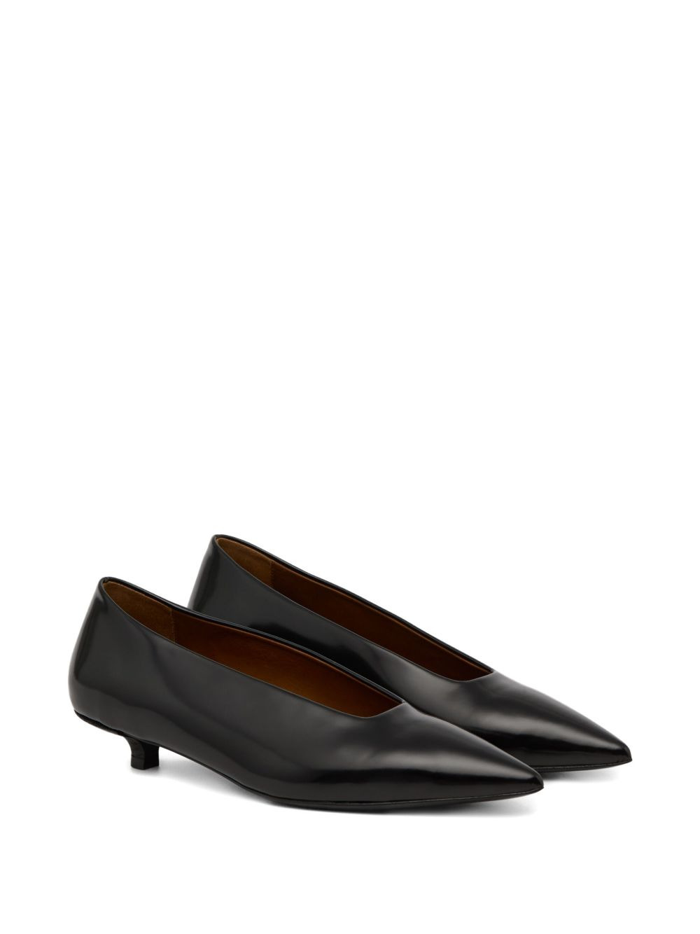 pointed-toe kitten-heel pumps - 2