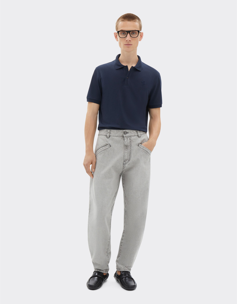 Ferrari Organic cotton piqué polo shirt with Prancing Horse outlook