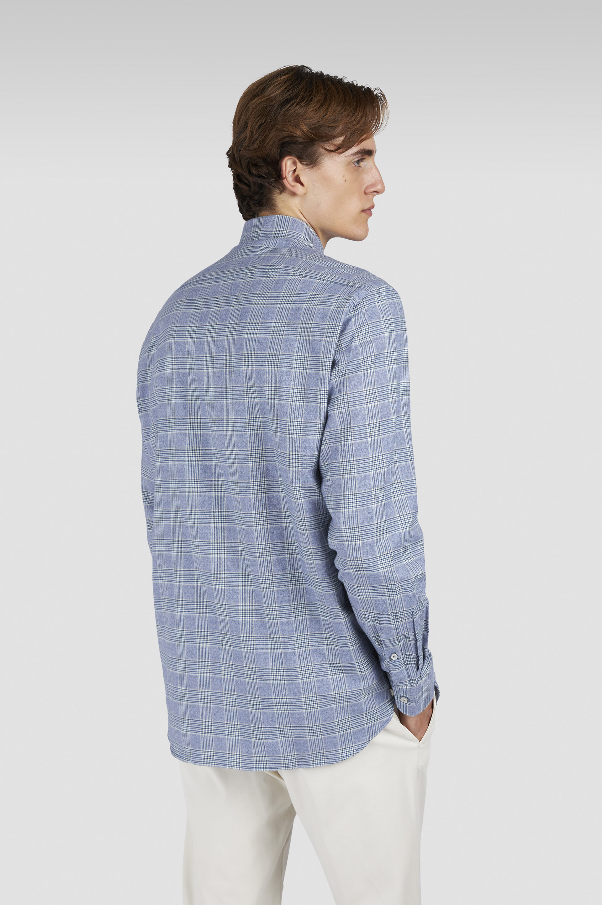 X-SOFT COTTON SHIRT WITH CHECKERED PATTERN - 3