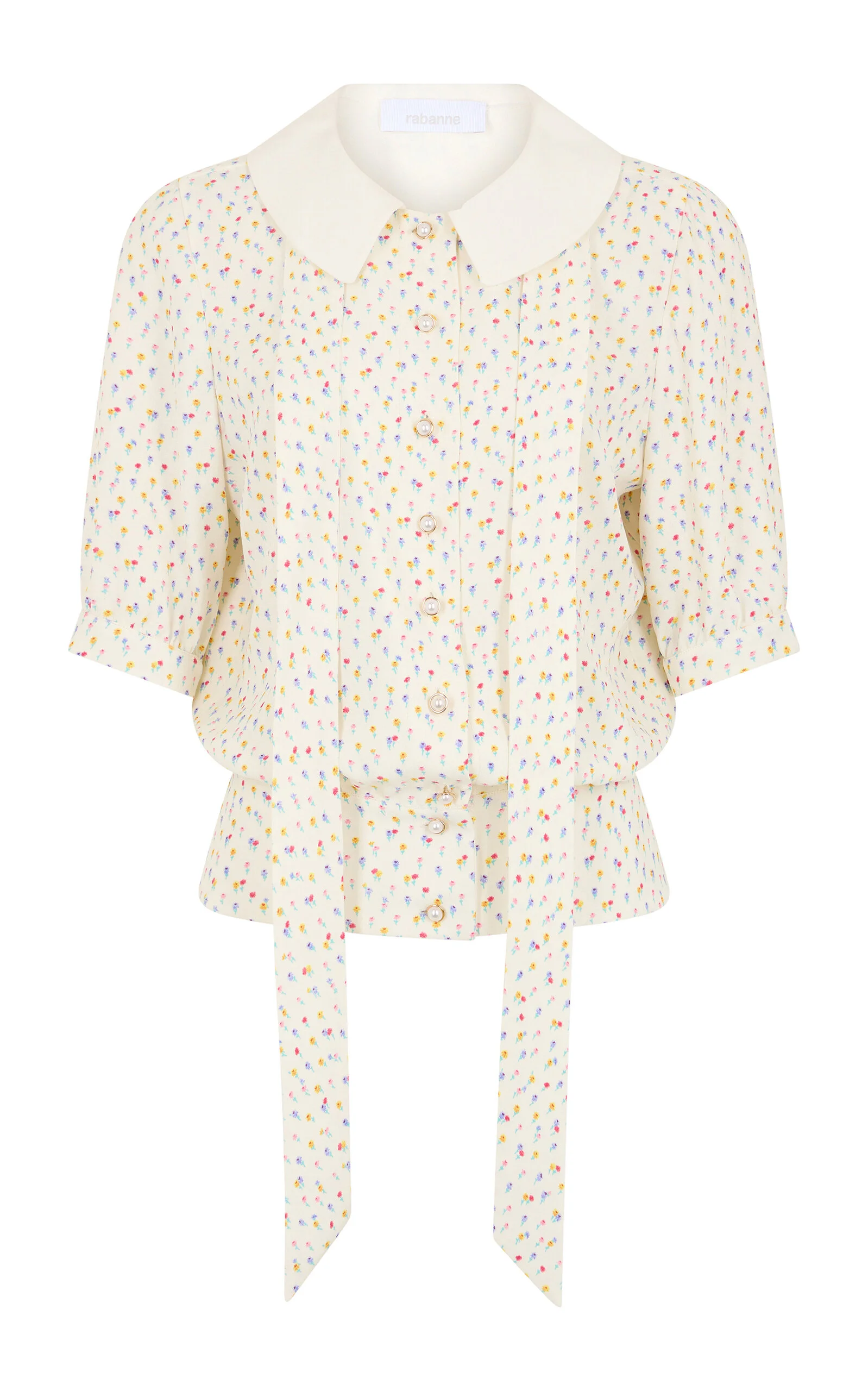 Printed Blouse white - 1