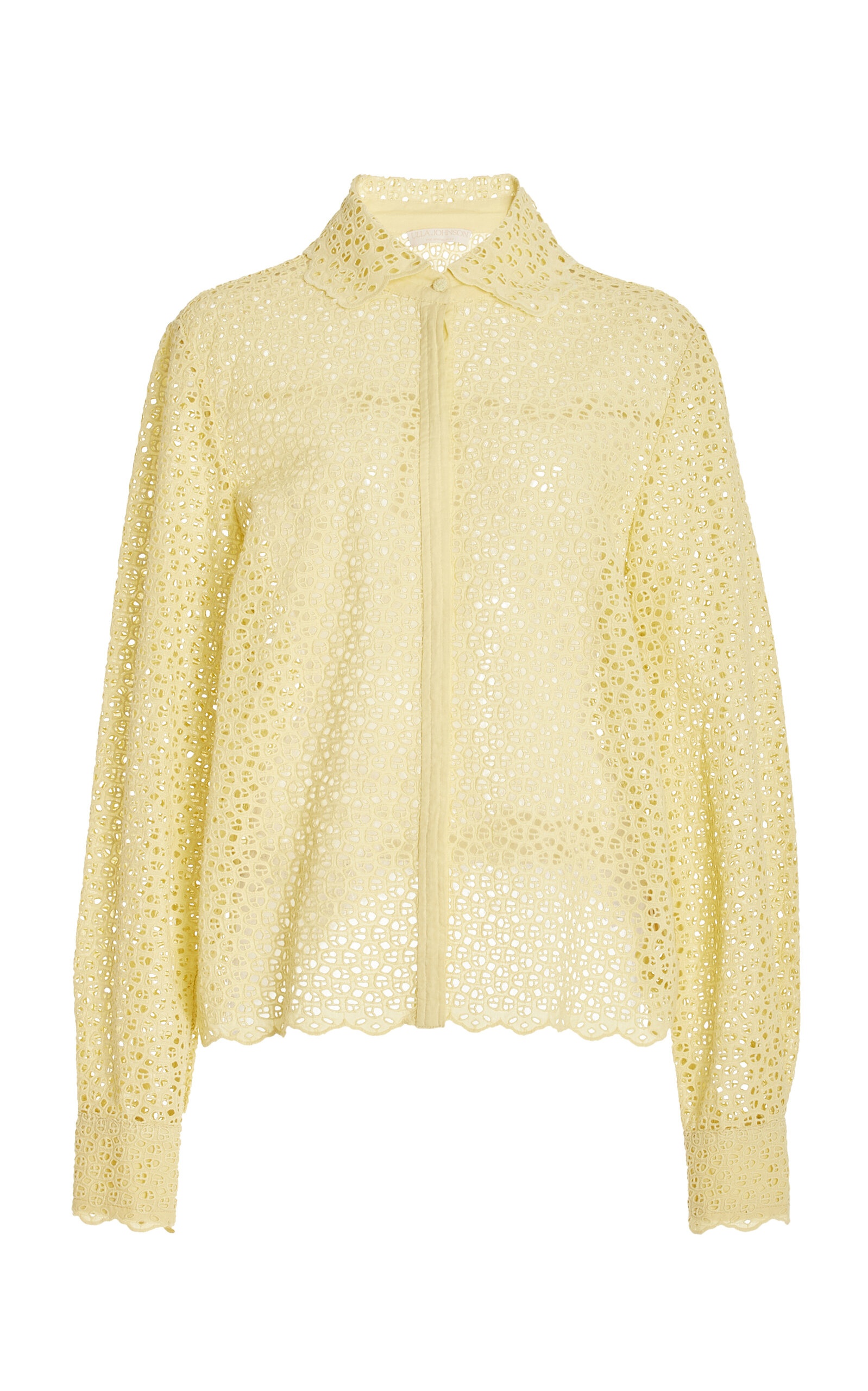 Abbott Eyelet Cotton Blouse yellow - 1