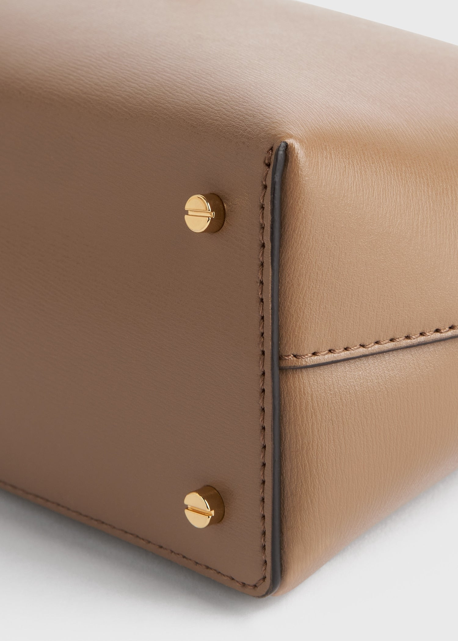 T-Lock leather clutch camel - 6
