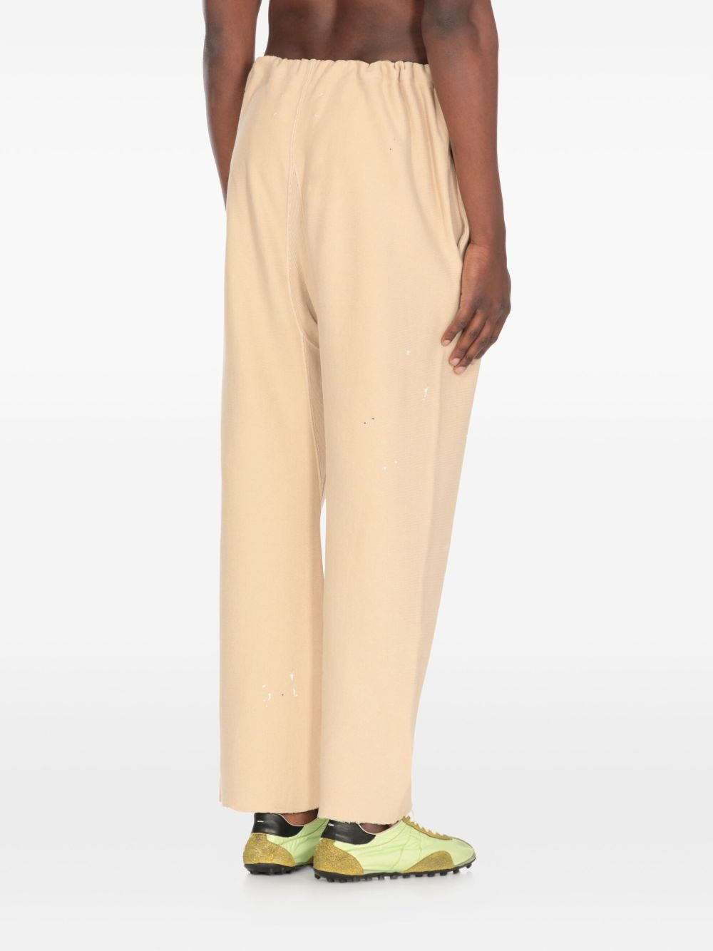 drawstring-waist cropped trousers - 3