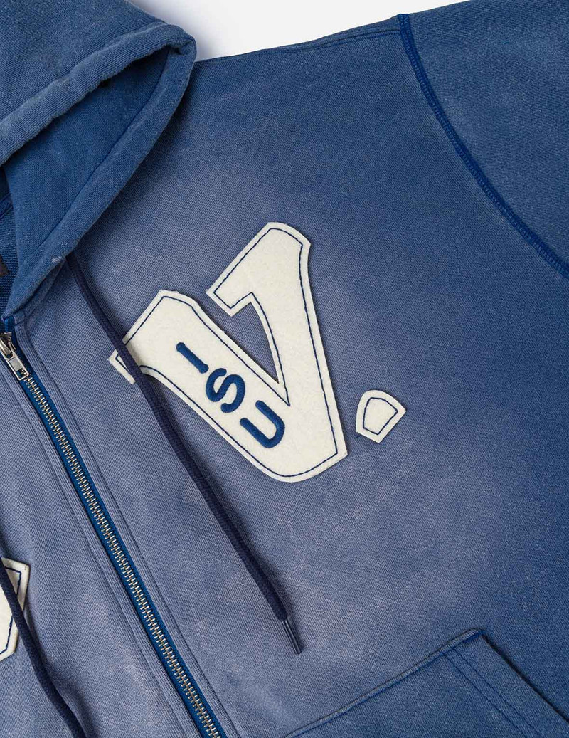 EV and Seagull Patches Embroidery Relax Fit Hoodie Jacket 9