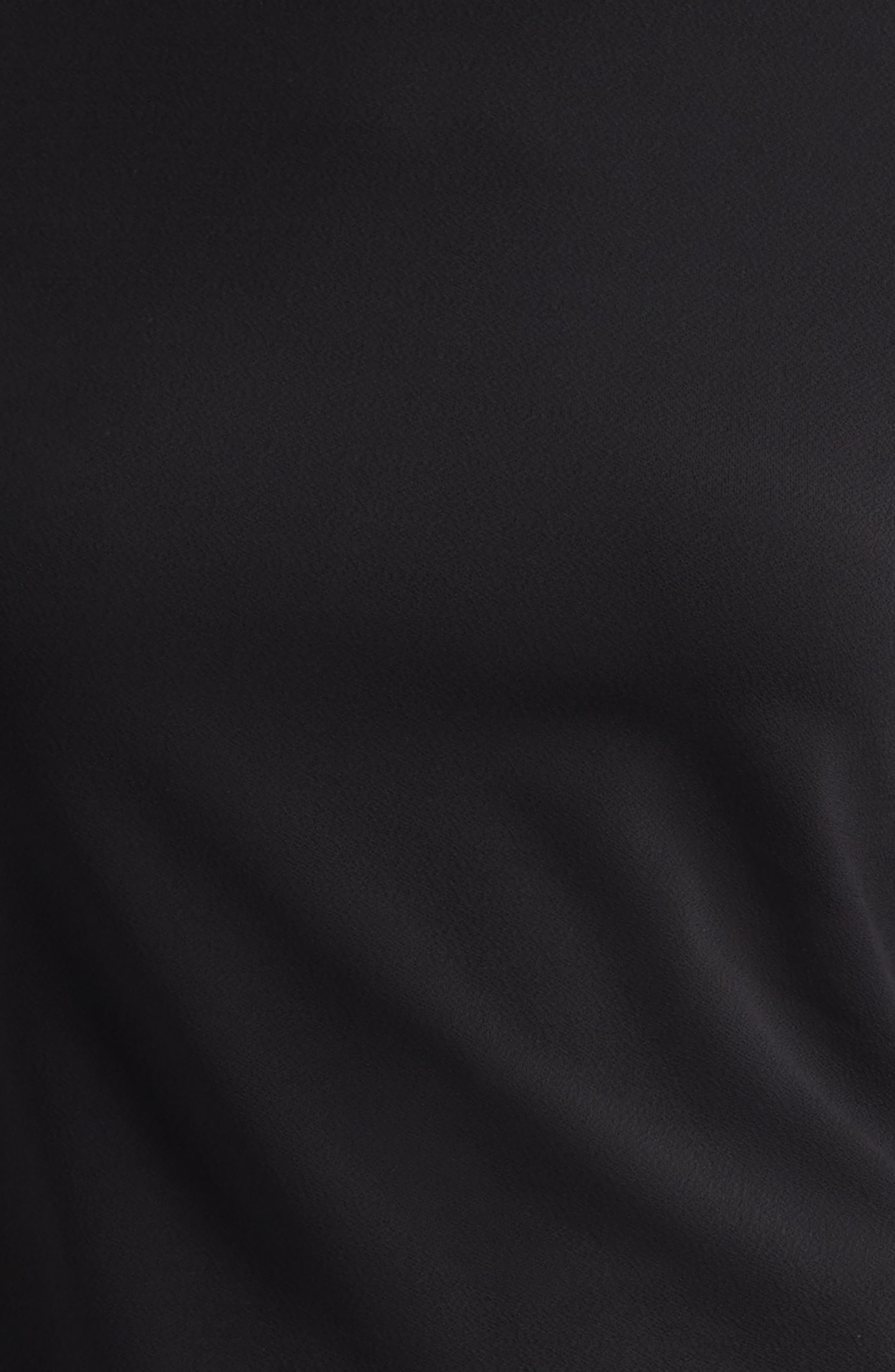 Emporio Armani Bell Sleeve Crepe Top in Solid Black at Nordstrom - 6