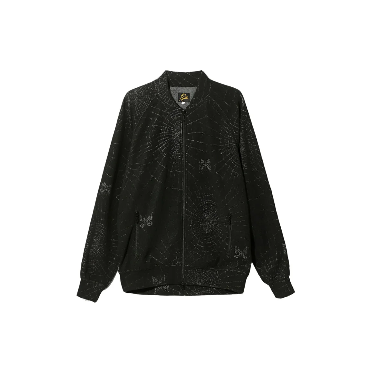 RIB COLLAR TRACK JACKET (BLACK) - 1