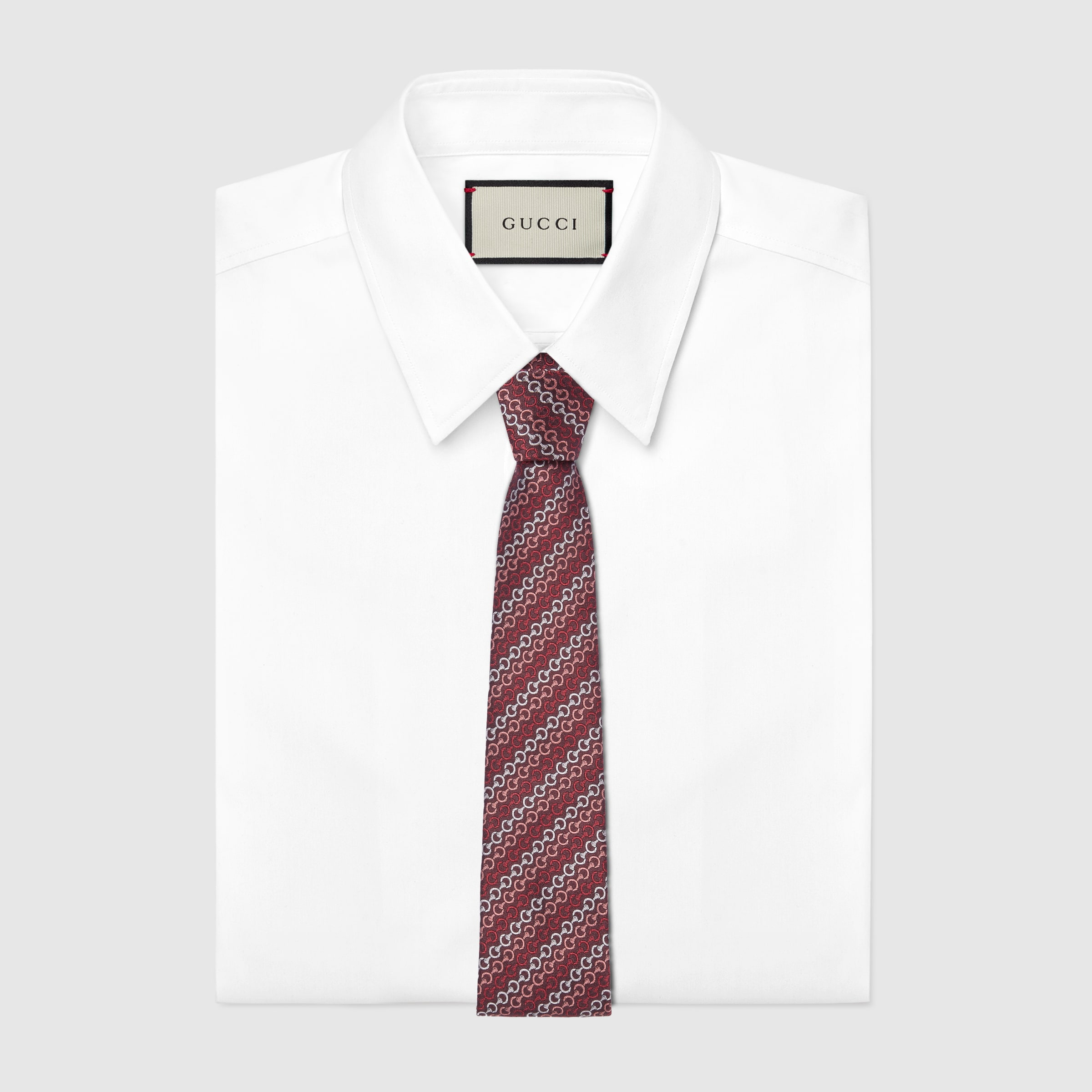 Horsebit silk jacquard tie - 2