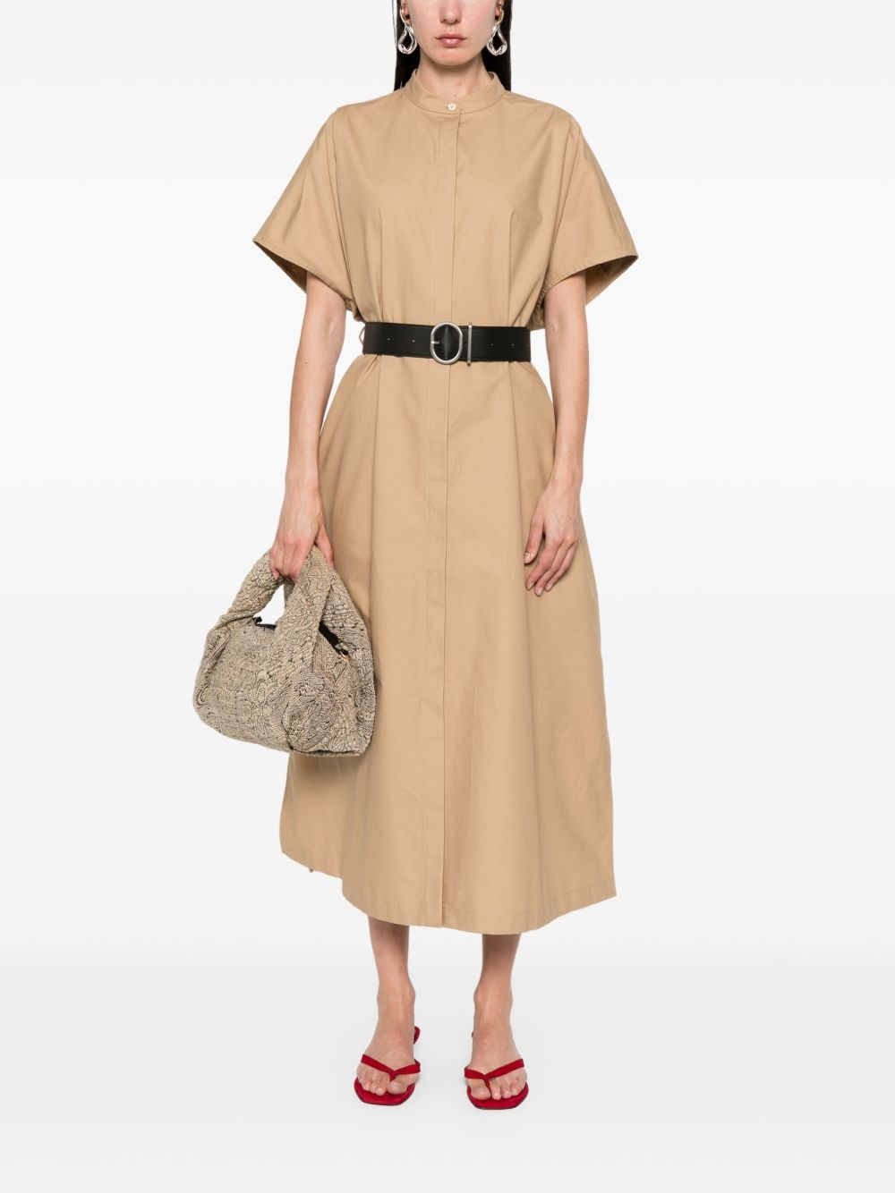 belted midi dress - 2