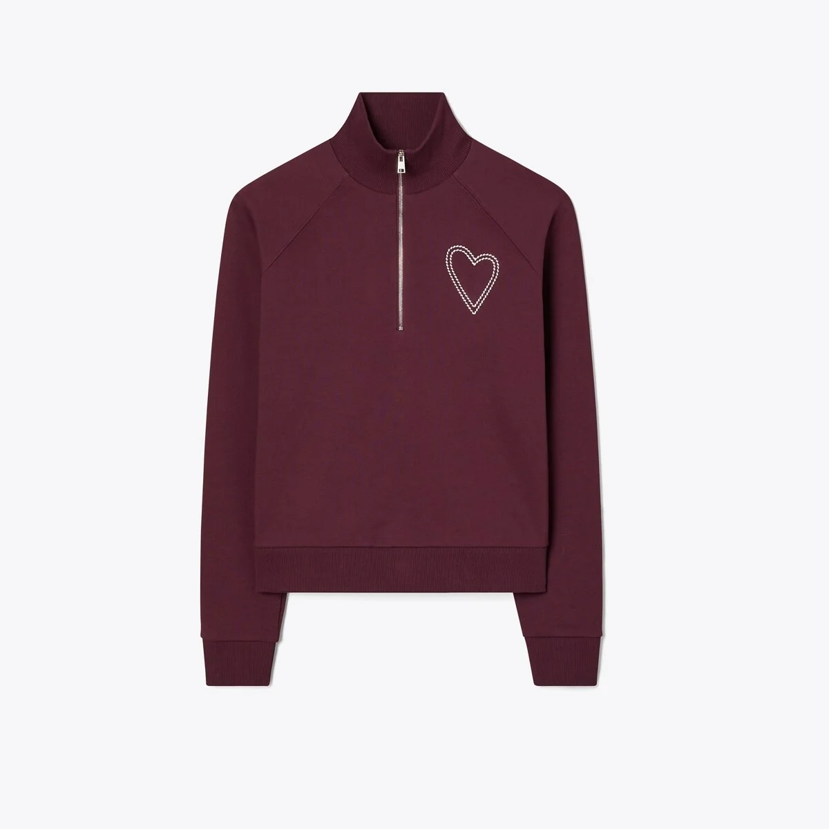 Pick Stitch Heart French Terry Sweatshirt - 1