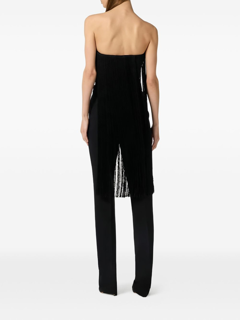 tulle fringe bustier top 3