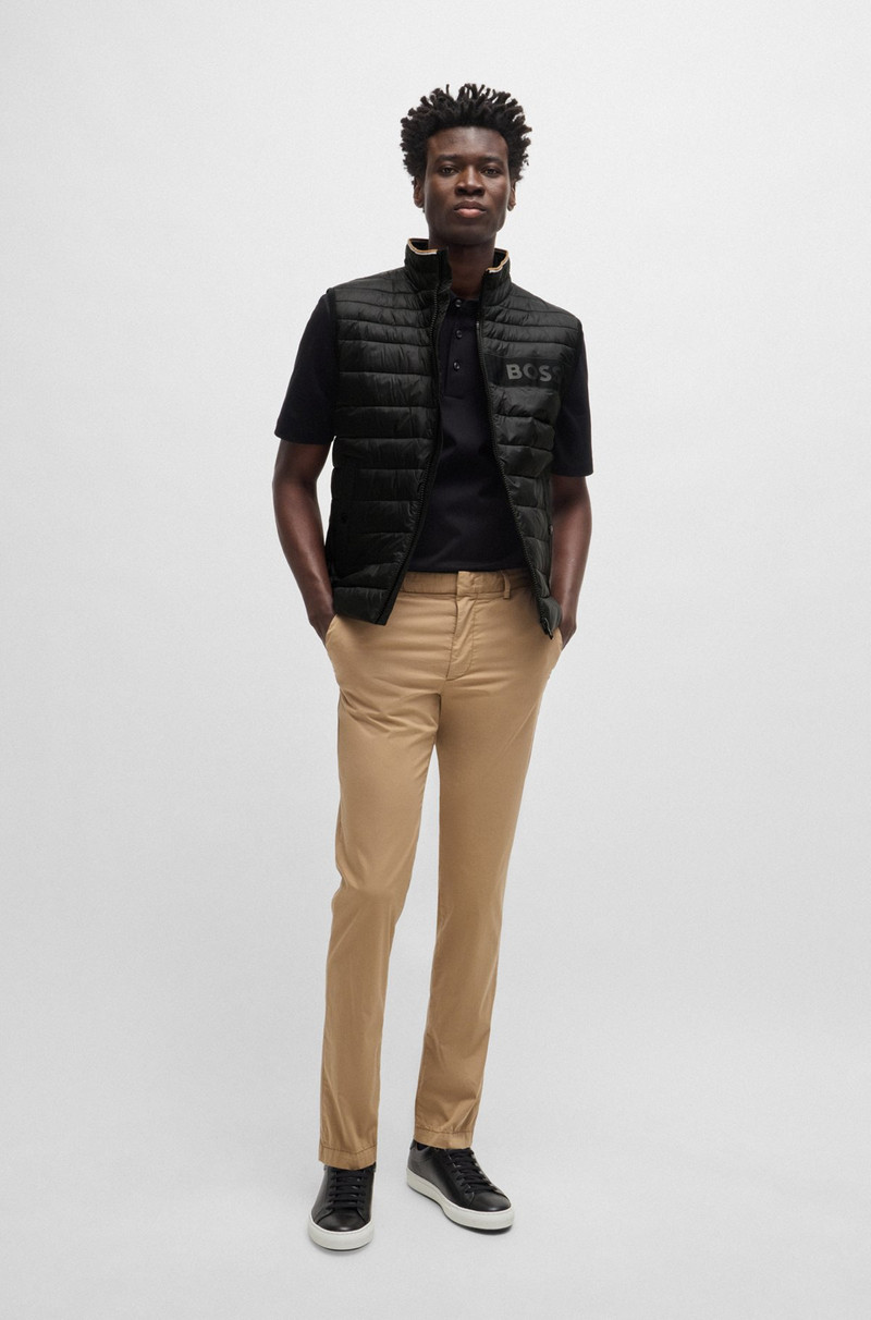 BOSS WATER-REPELLENT GILET WITH 3D-LOGO TAPE outlook