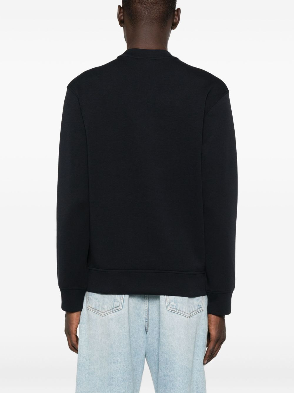 patch-pocket crew-neck sweater - 4