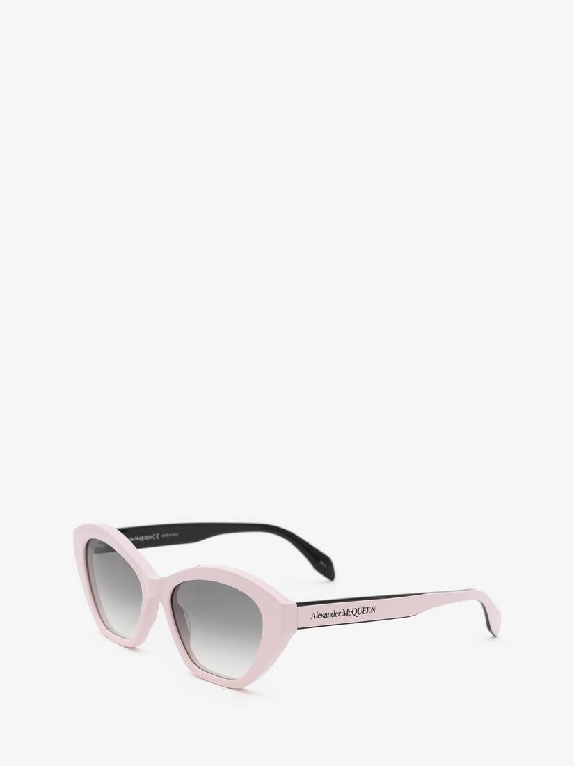 Selvedge Cat-eye Sunglasses in Pink - 3