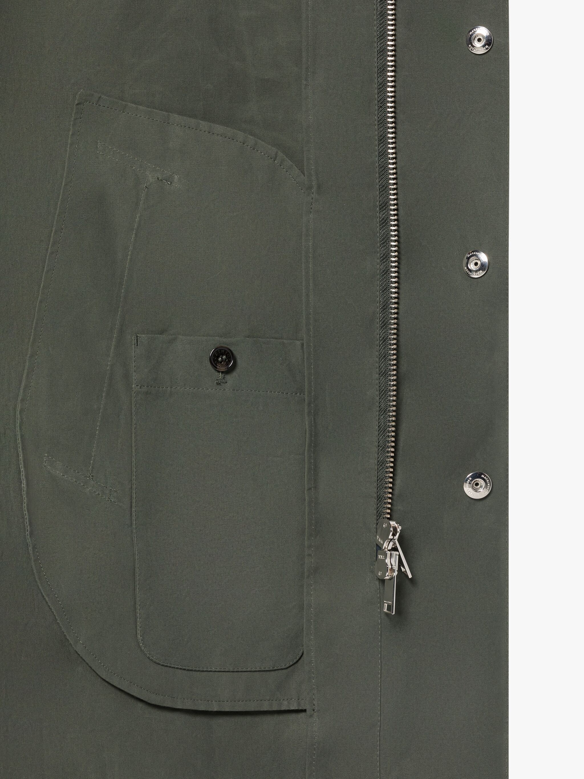 NORFOLK GREEN WAXED COTTON COAT - 6