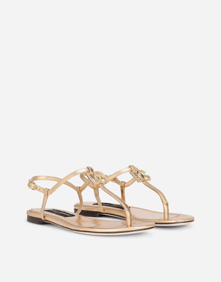 Nappa mordore DG thong sandals - 2