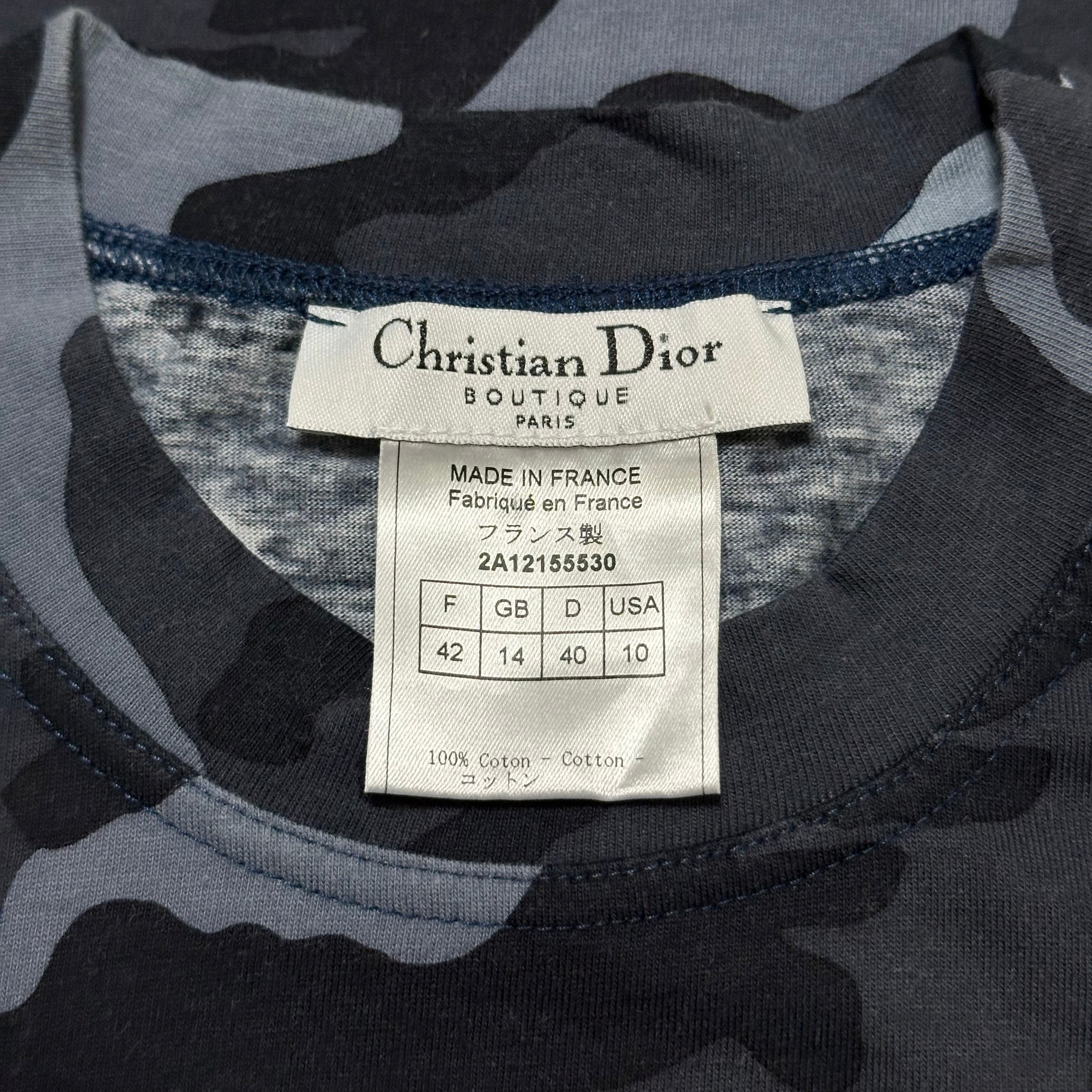 CHRISTIAN DIOR Spring Summer 2002 Camouflage T-Shirt - 6