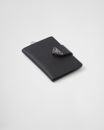 Prada Saffiano leather card holder outlook