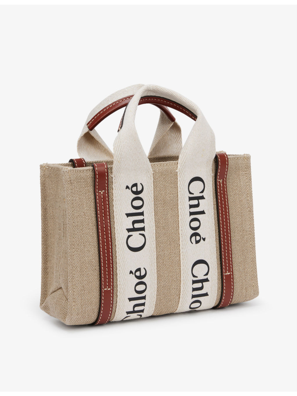 Woody mini cotton-canvas tote bag - 3