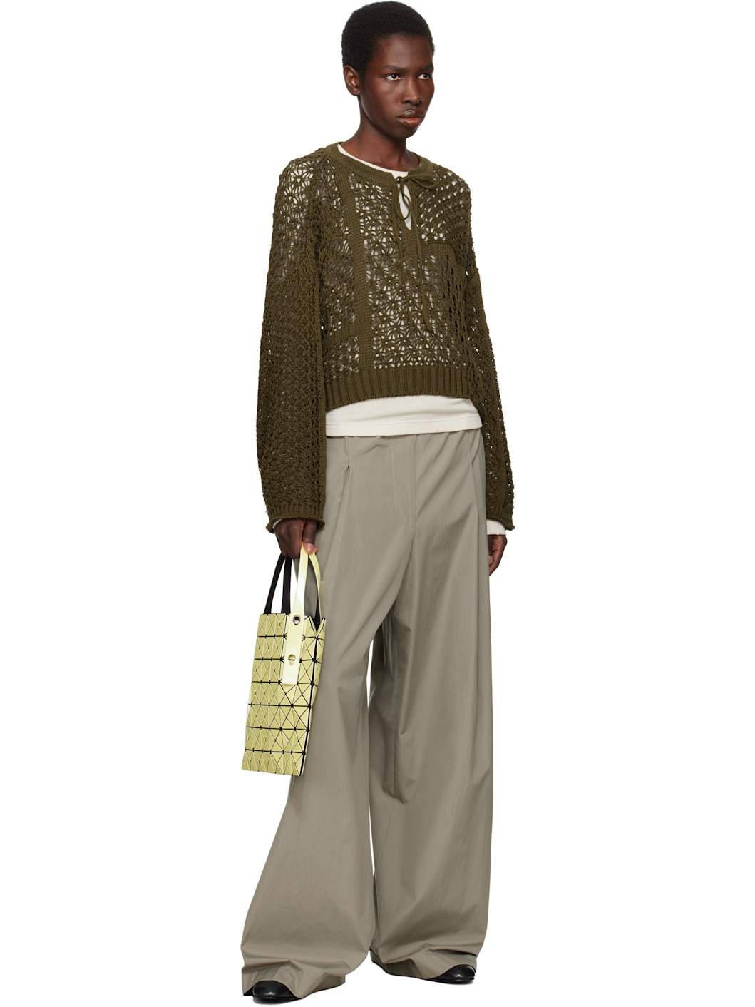 Yellow Prism Metallic Tote - 4