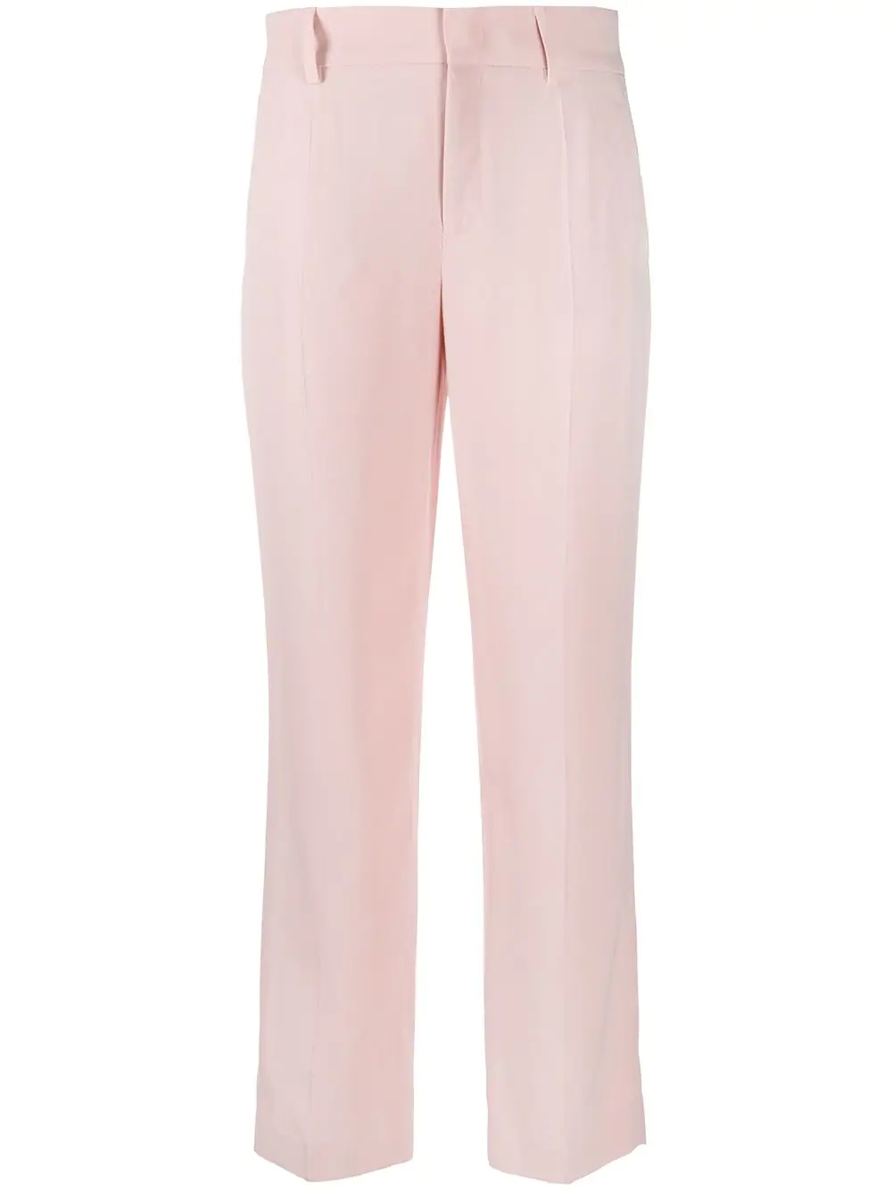 mid-rise straight-leg trousers - 1