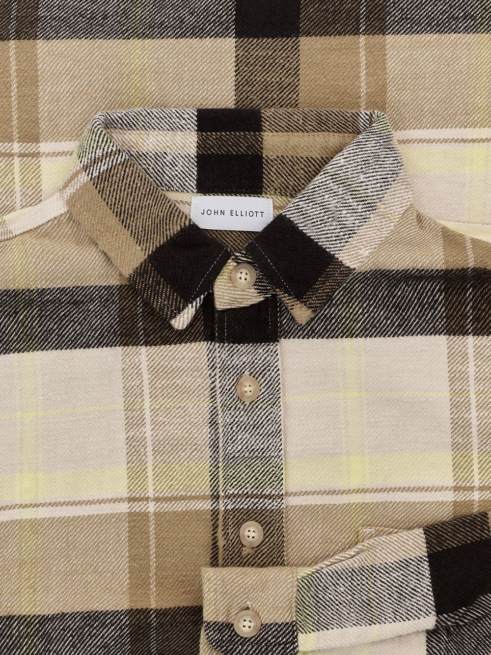 check-print button-up shirt - 5