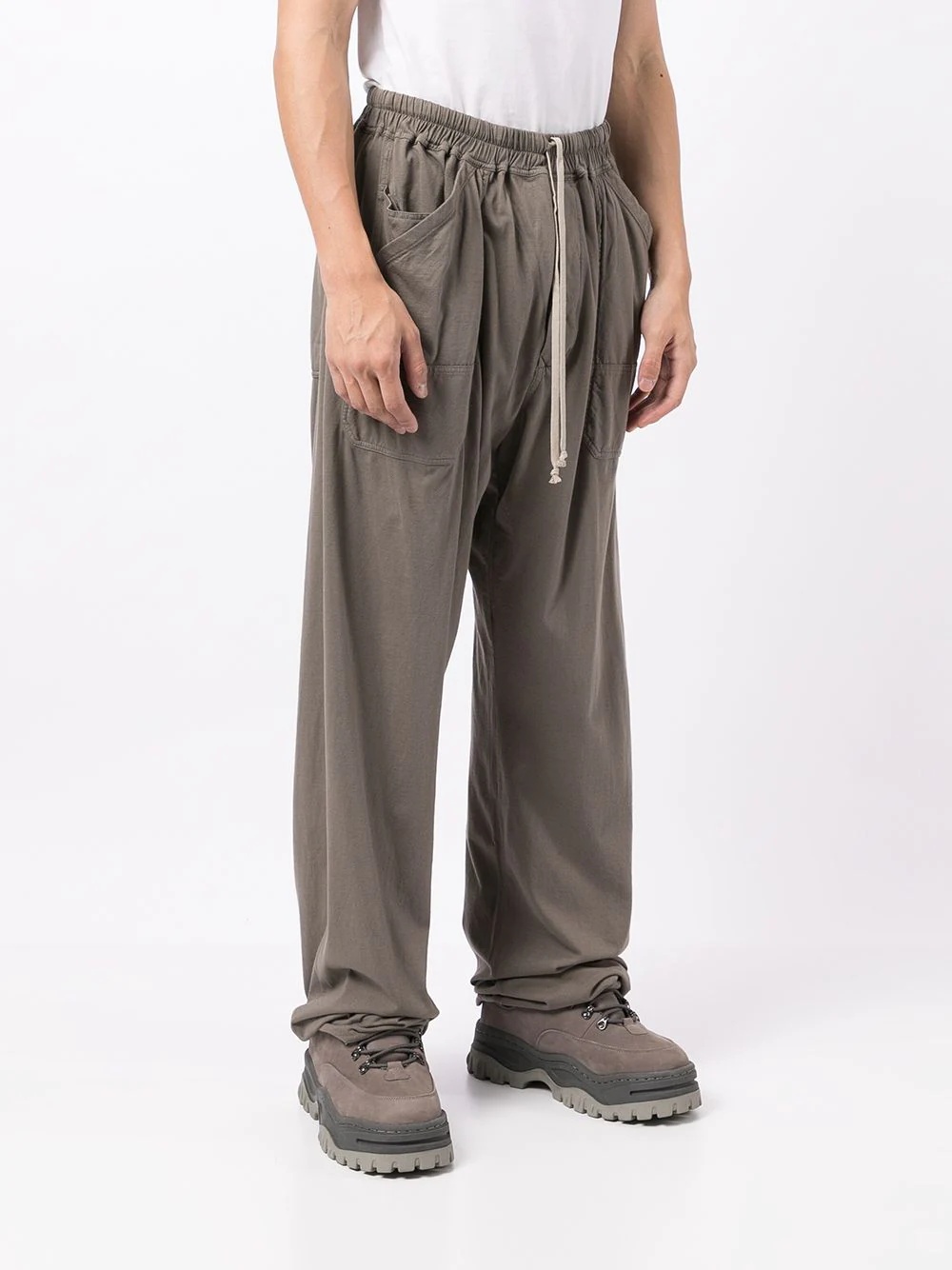 drawstring track pants - 3