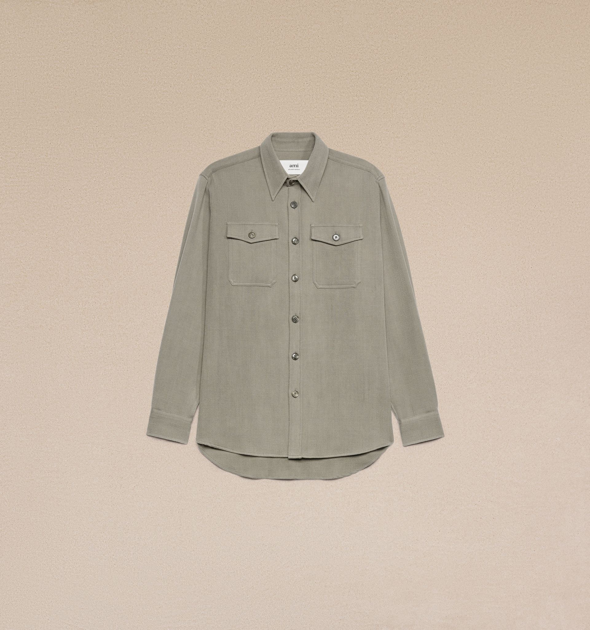 Overshirt With Chest Pocket - 1