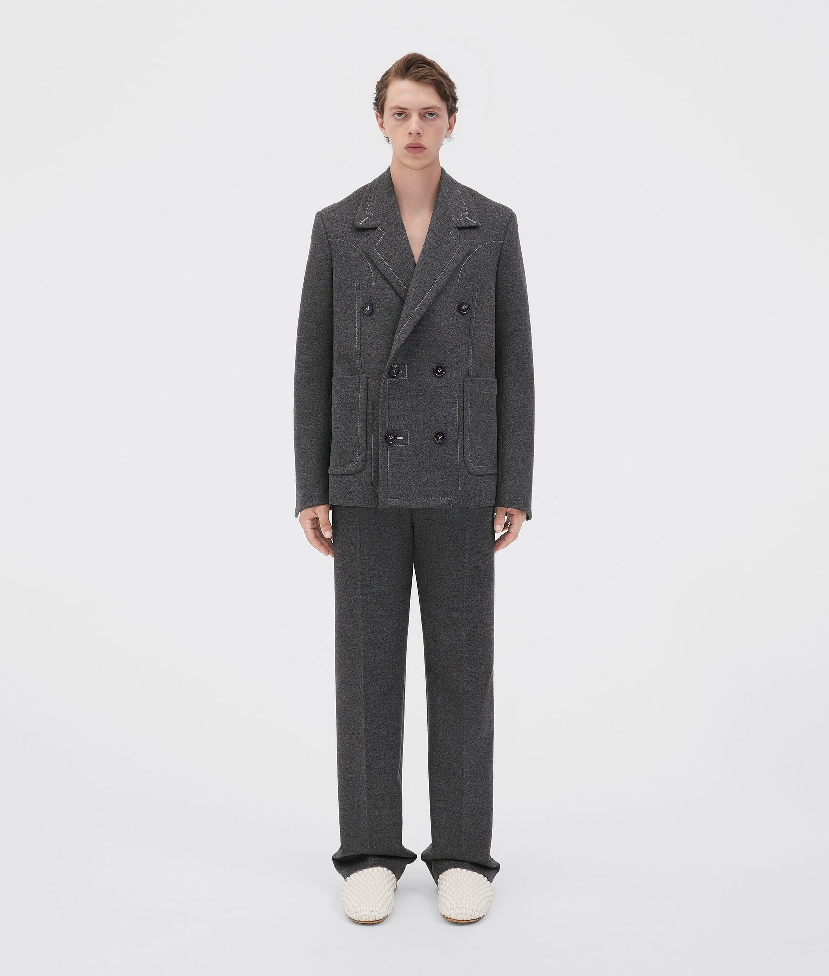 wool flannel jacket - 1