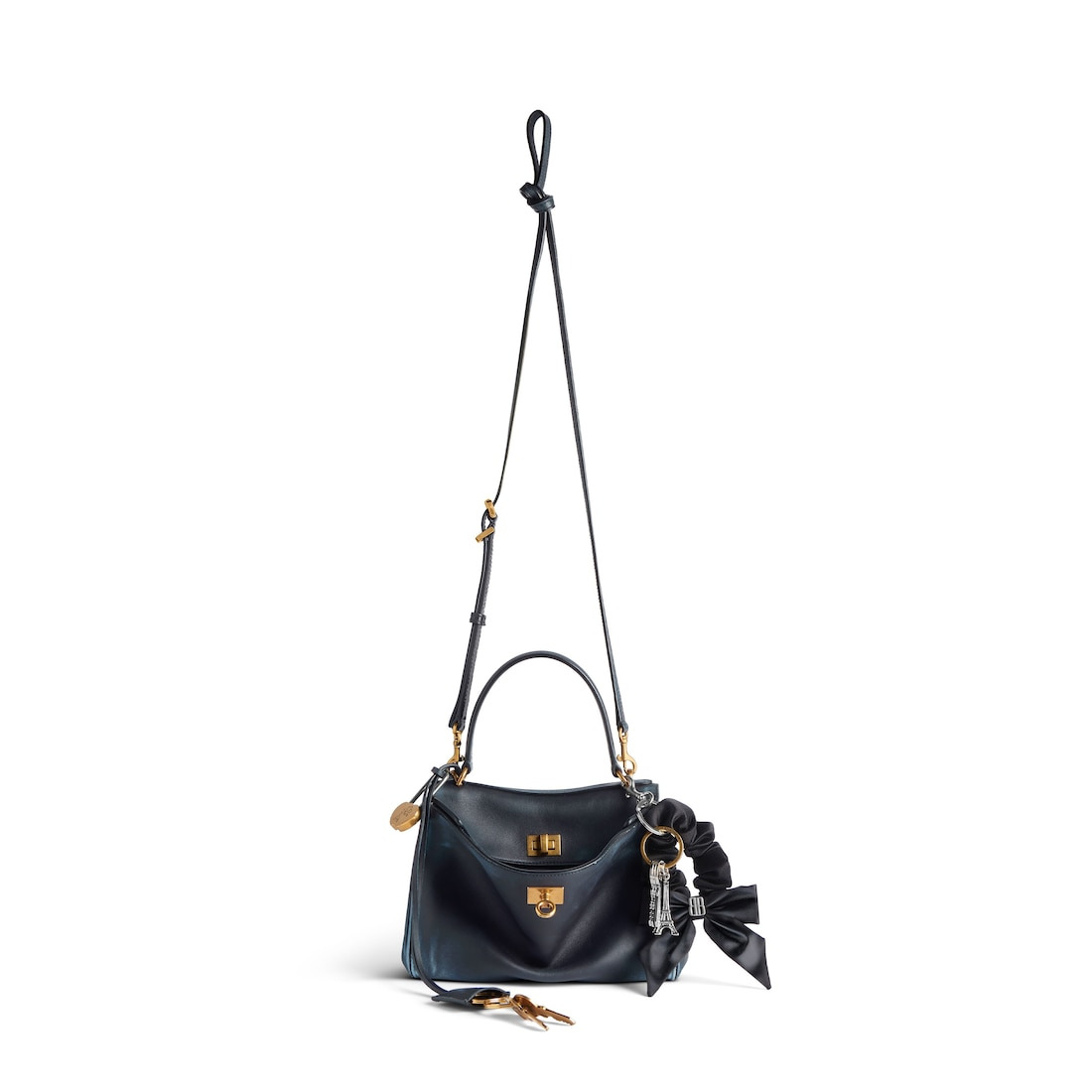 Women's Rodeo Handbag Mini With Charms in Marine Blue - 4