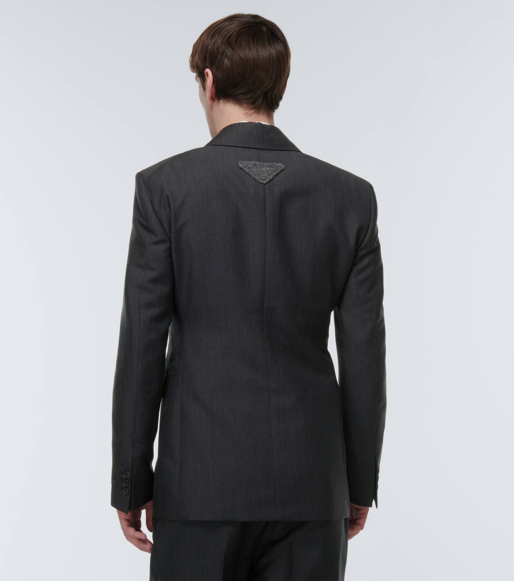 Double-breasted mohair and wool blazer - 4