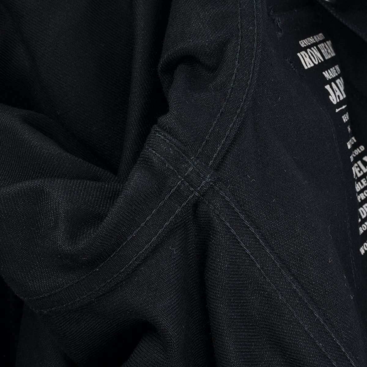 IHSH-361 16oz Non-Selvedge Denim Western Shirt - Superblack (Fades
