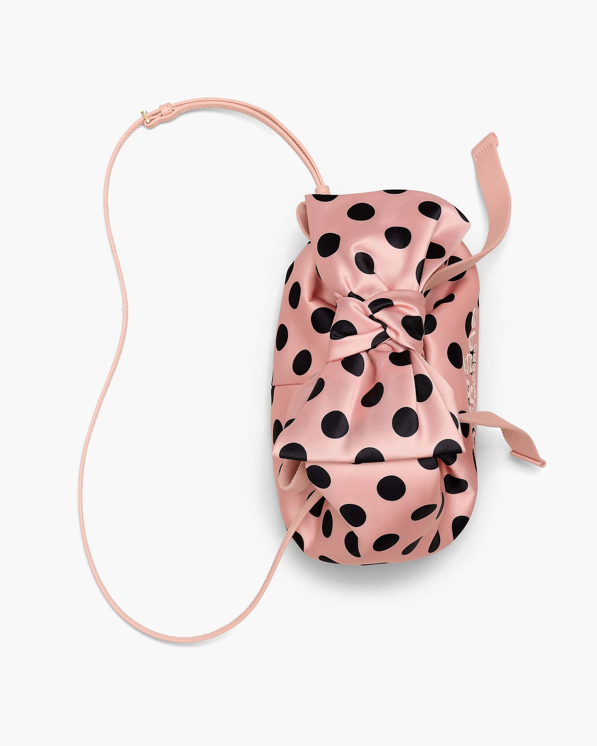 THE SATIN DOTS BOW MINI SACK BAG - 6