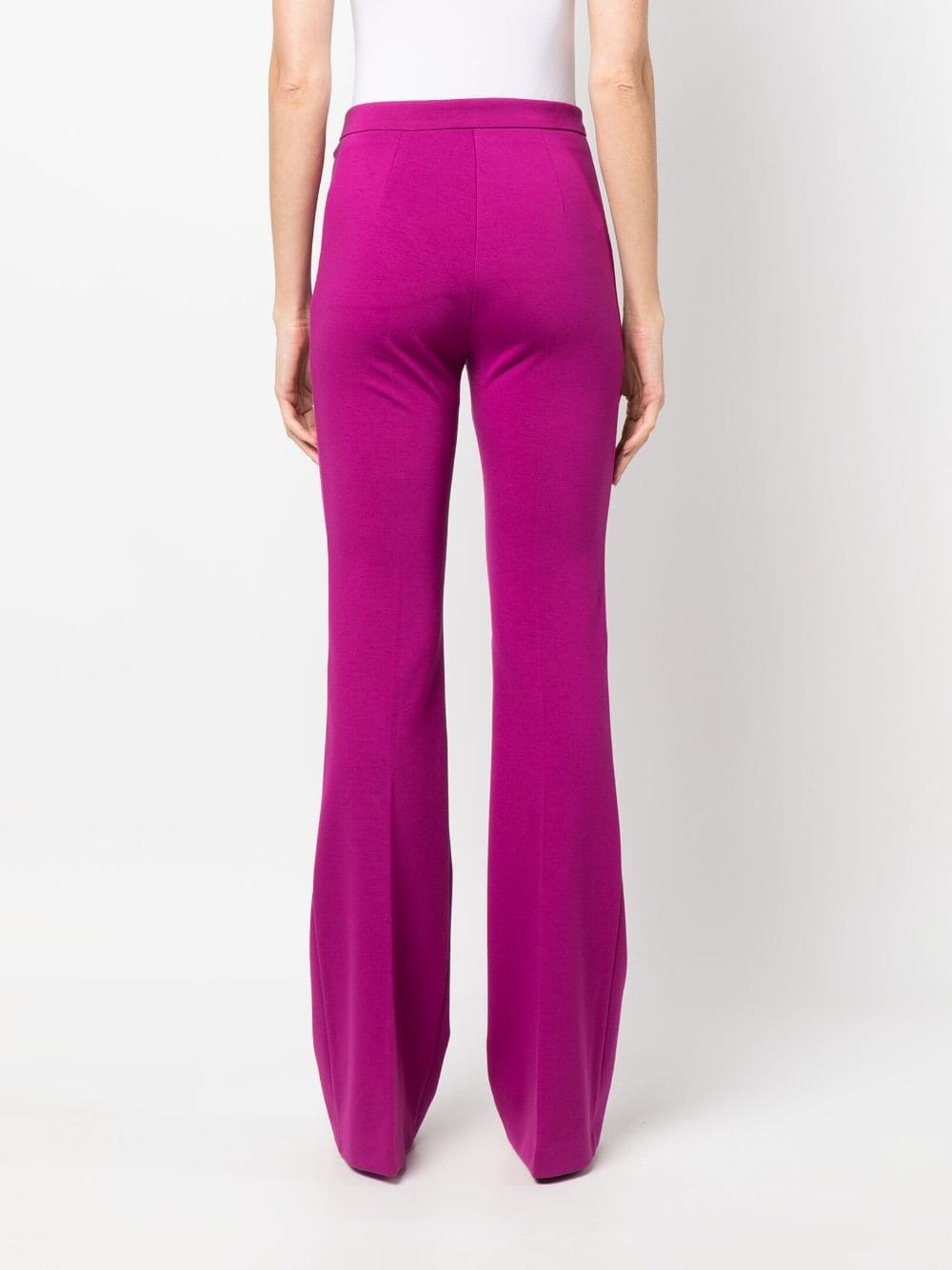 flared high-rise trousers - 4