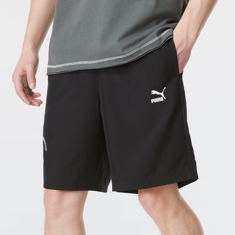 PUMA Logo Casual Shorts 'Black' 682348-01 - 3