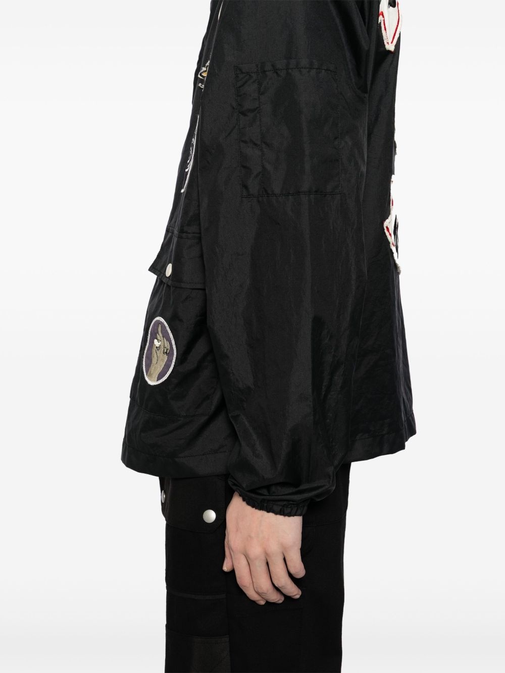 badges zip-up jacket - 5