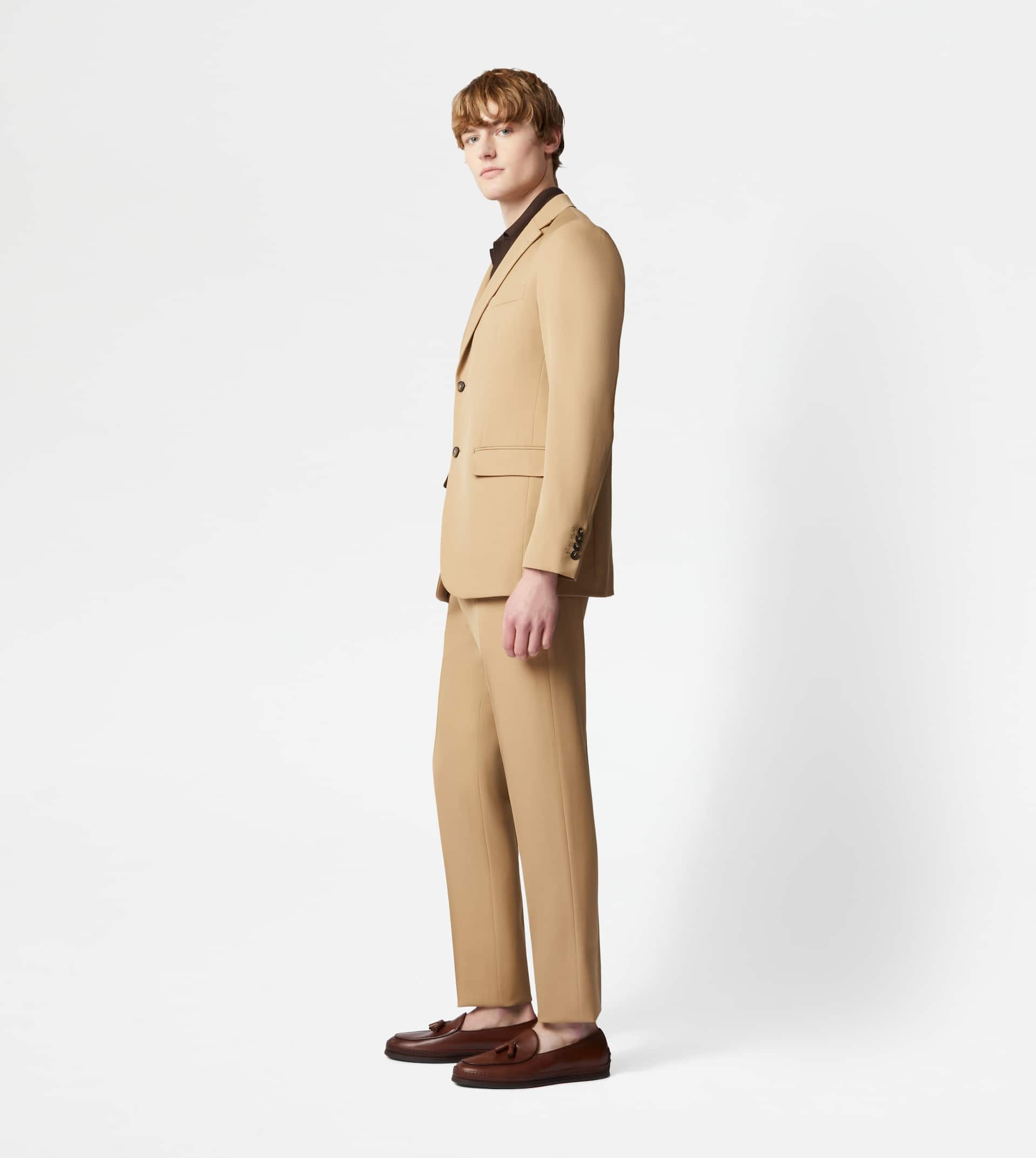 BLAZER IN WOOL - BEIGE - 4