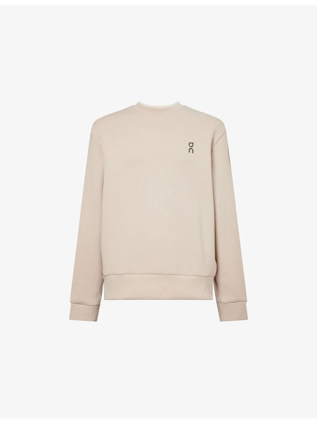 Focus Tech Crewneck Stretch-Cotton Blend Sweatshirt - 1