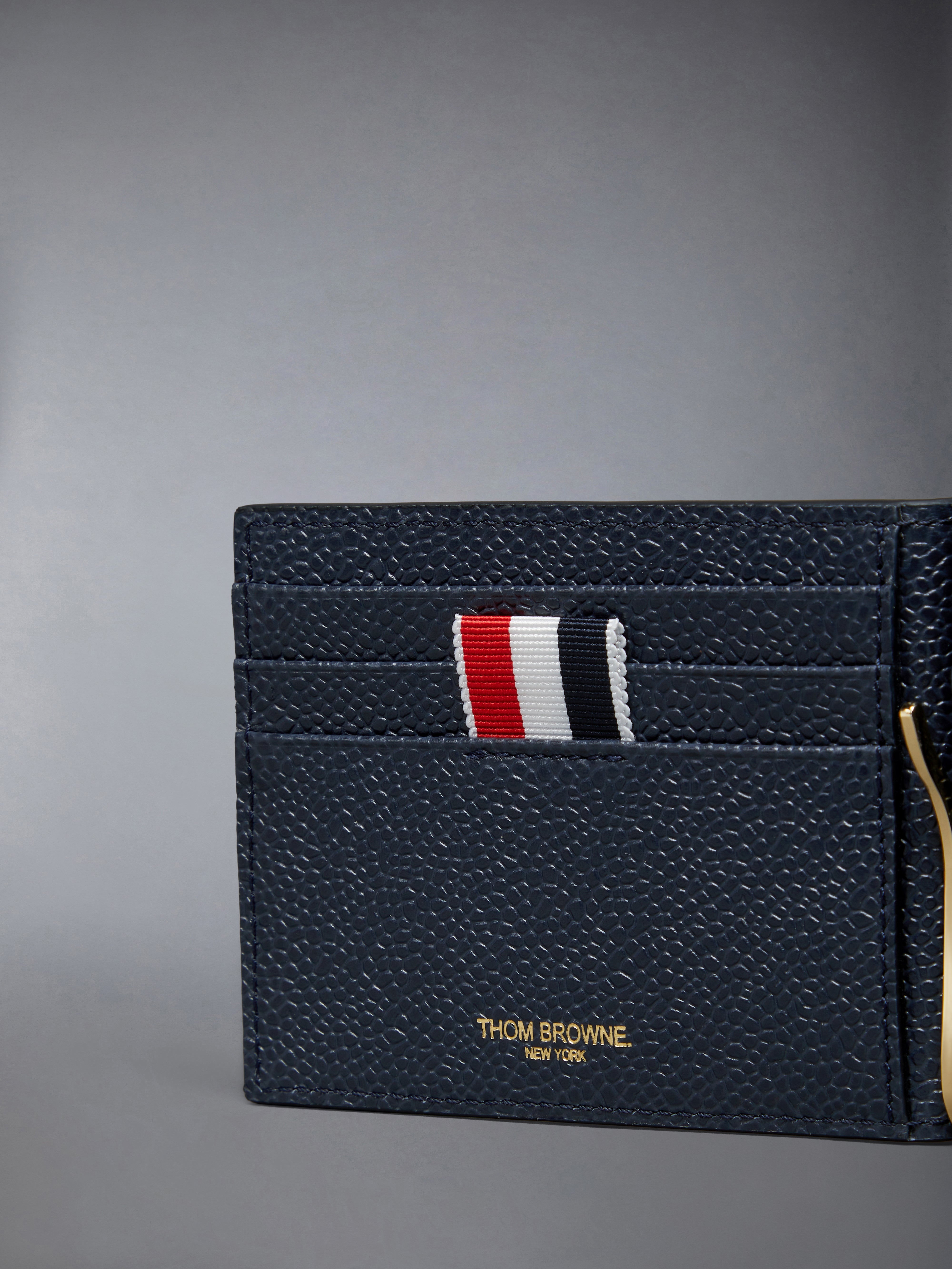 PEBBLE GRAIN 4-BAR MONEY CLIP WALLET - 4