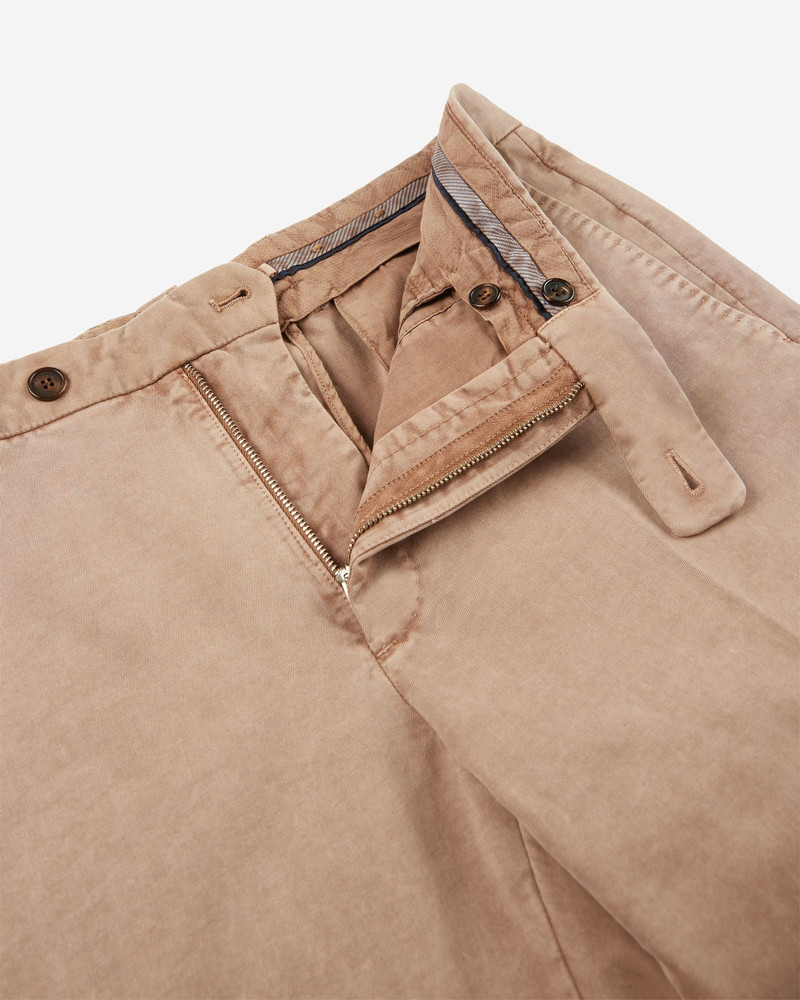 Tapered fit cotton trousers 6