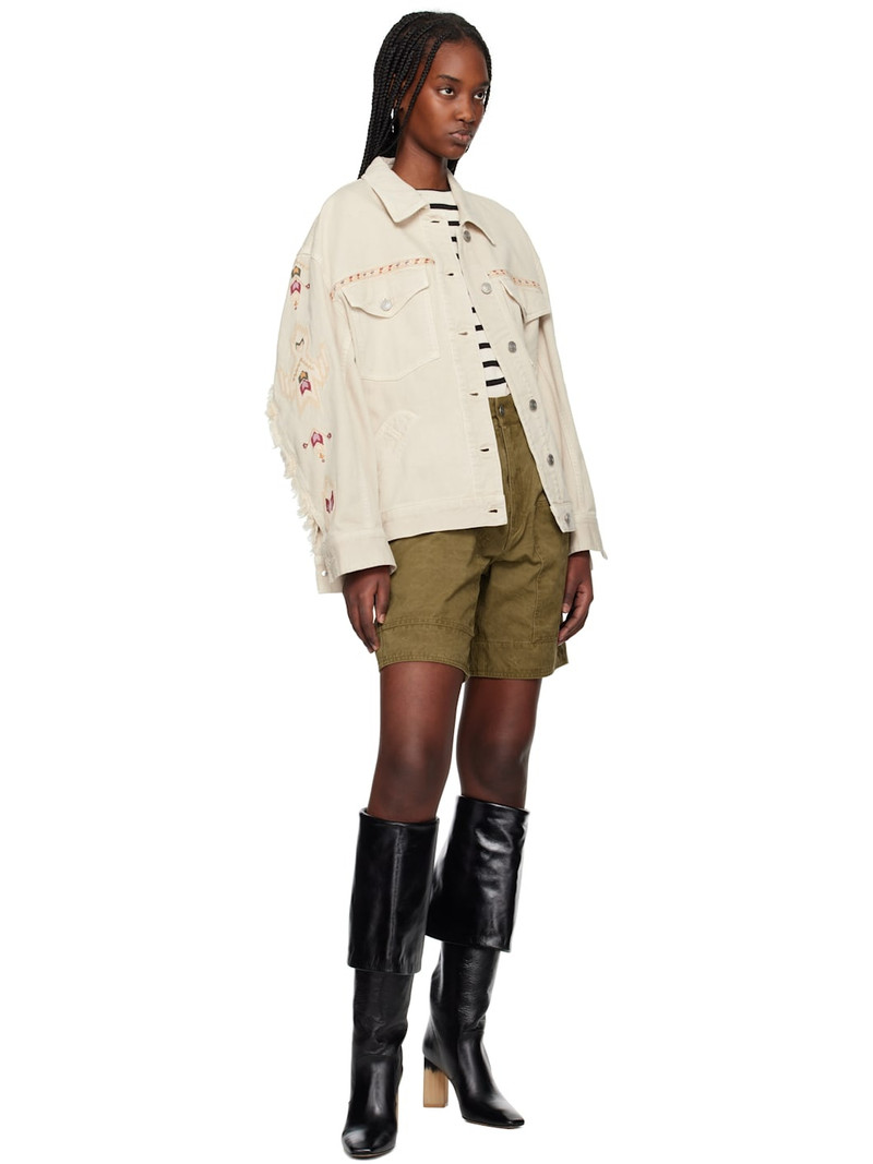 Isabel Marant Étoile Khaki Katja Shorts outlook