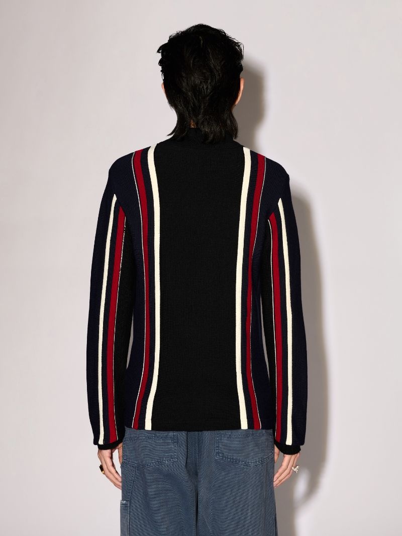 LONG SLEEVE EMBROIDERED POLO - 4