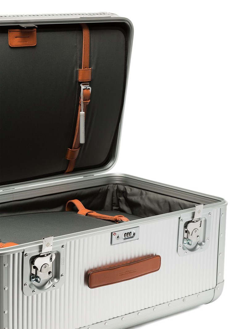 Metallic Bank Trunk on wheels 3
