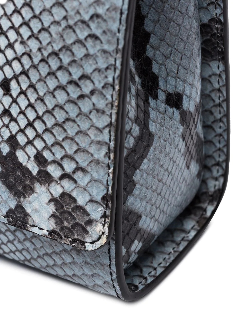 snakeskin-effect bracelet bag - 5