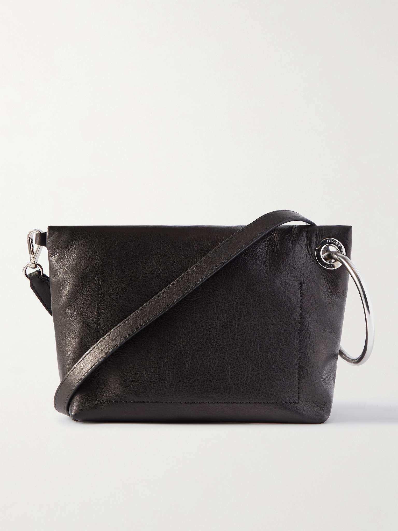 Leather Messenger Bag - 1